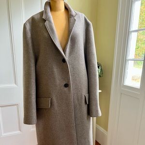 Studio Nicholson new stunning long wool-blend taupe winter coat